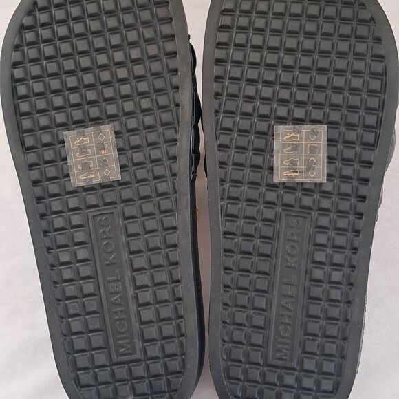 Michael Kors MK Logo Slip on Slippers BNWT - Picture 5 of 8